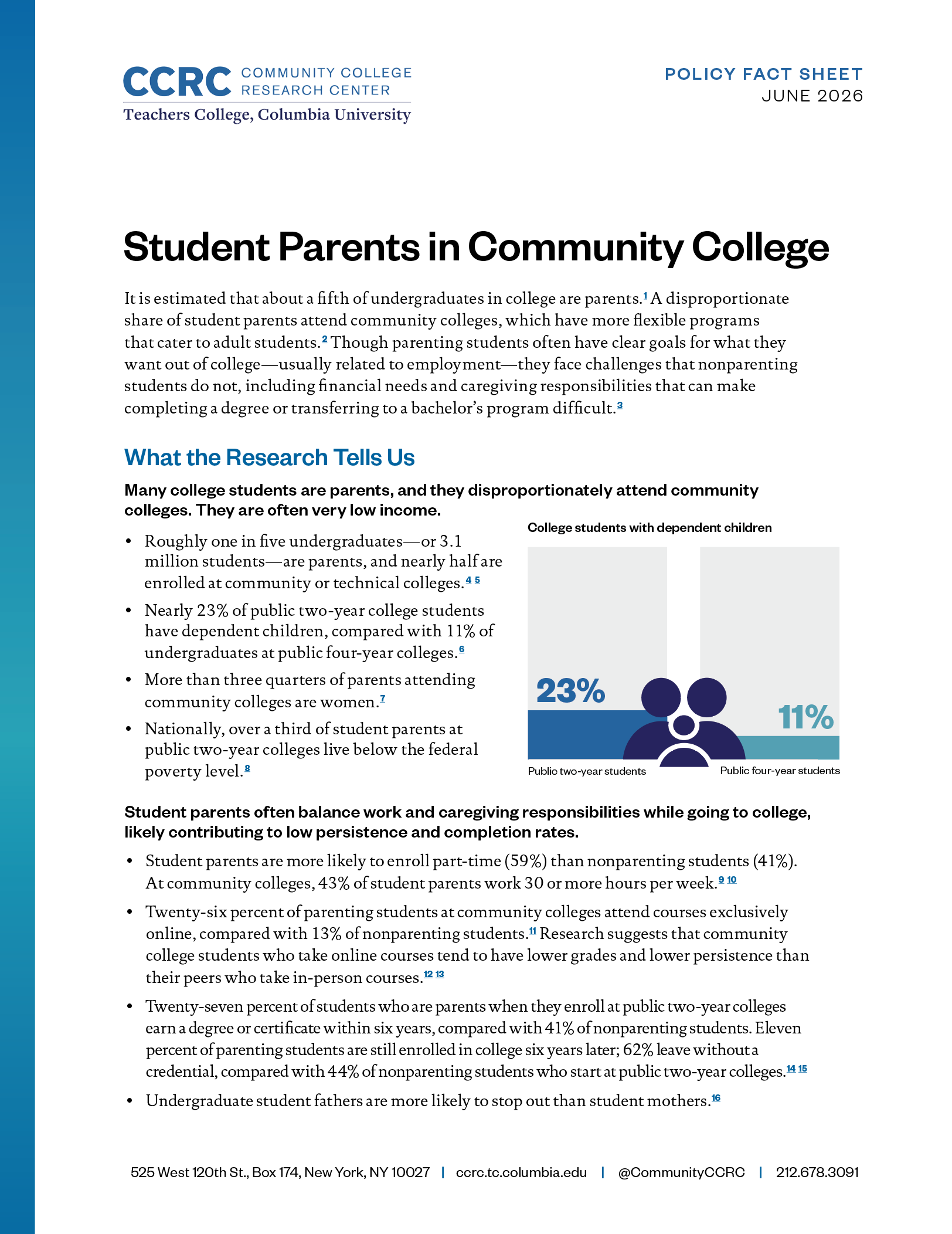 Student Parents in Community College